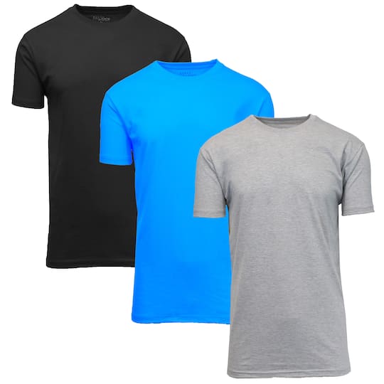 Galaxy by Harvic Men's Short Sleeve V-Neck T-Shirt 3 Pack